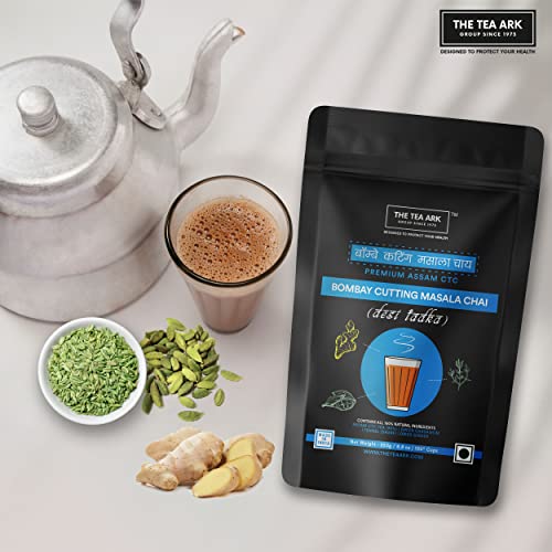 The Tea Ark Bombay Cutting Masala Chai 250G 100 Cups, Ctc Blac...