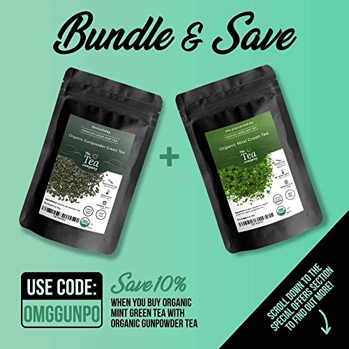 Organic Mint Green Tea - 60 Cups Of Refreshing Mint Tea With Spe