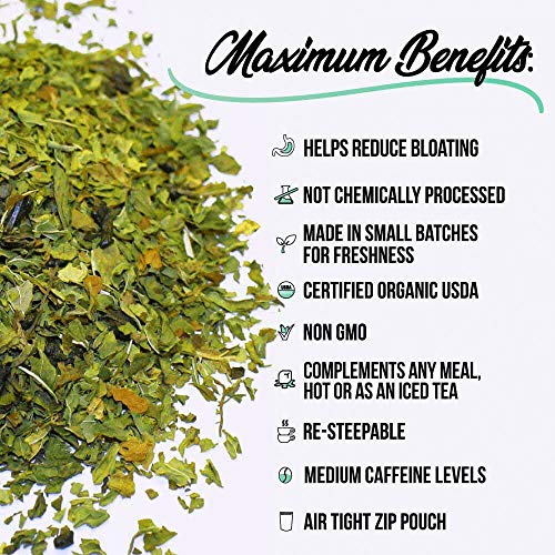 Organic Mint Green Tea - 60 Cups Of Refreshing Mint Tea With Spe