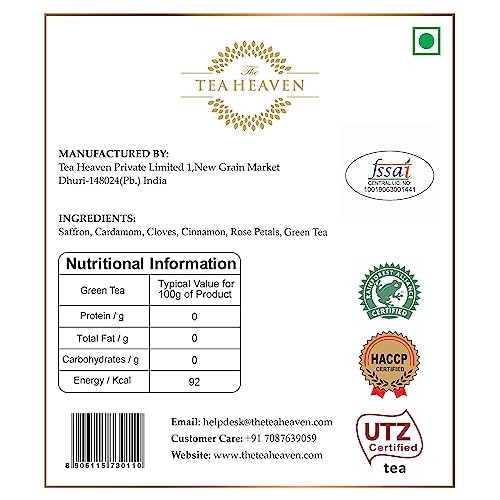 The Tea Heaven - Kashmiri Kahwa Tea, Premium Indian Loose Leaf C...