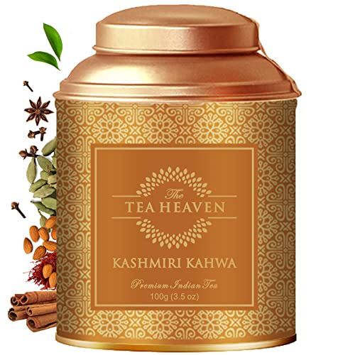 The Tea Heaven - Kashmiri Kahwa Tea, Premium Indian Loose Leaf C...
