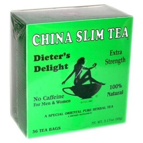 China Slim Tea Dieters Delight 36 Tea Bags Net Wt 3.17 Oz 90 G