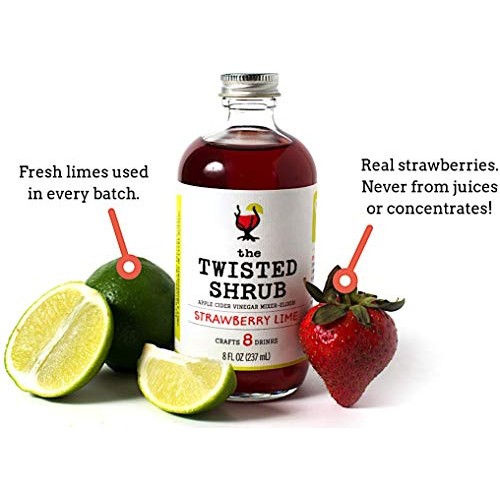 The Twisted Shrub | Strawberry Lime | Apple Cider Vinegar Drink