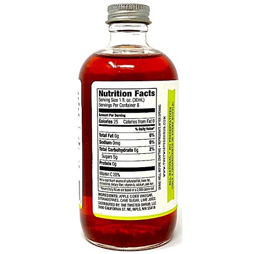 The Twisted Shrub | Strawberry Lime | Apple Cider Vinegar Drink