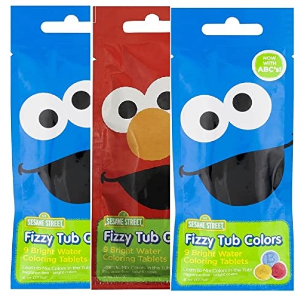 The Village Company Sesame Street Fizzy Tub Colors 9ct 