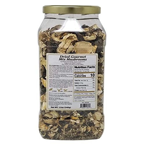 The Wild Mushroom Co. Dried Gourmet Mix European Mushrooms 12 Ou...