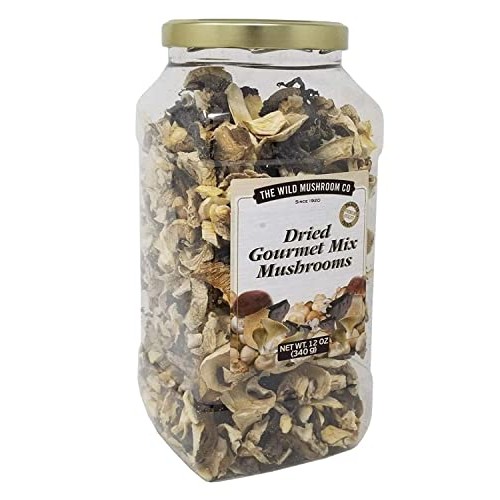 The Wild Mushroom Co. Dried Gourmet Mix European Mushrooms 12 Ou...