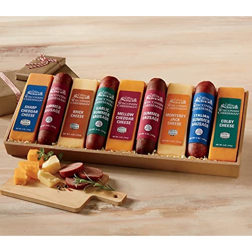 Heartland Nine Cheese &Amp; Sausage Gift Assortment From The Wiscons
