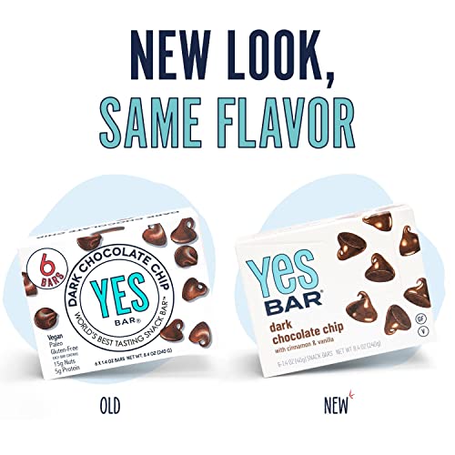 The YES Bar – Dark Chocolate Chip – Plant Based Protein, Decaden...