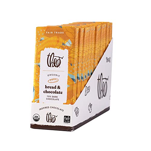 Theo Chocolate Bread &Amp; Chocolate Organic Dark Chocolate Bar, 70%