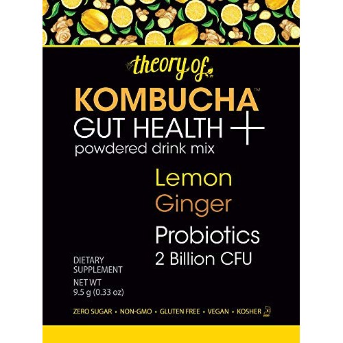 Theory Of Kombucha Powdered Drink Mix, Gut Health +, 12 Single-S