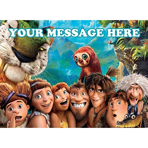 The Croods Cake Topper Edible Image Personalized Cupcakes Frosti