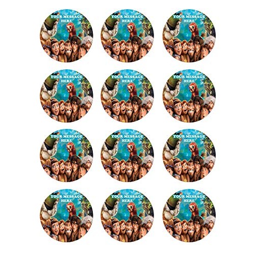 The Croods Cake Topper Edible Image Personalized Cupcakes Frosti