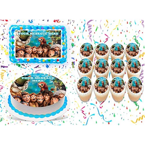 The Croods Cake Topper Edible Image Personalized Cupcakes Frosti