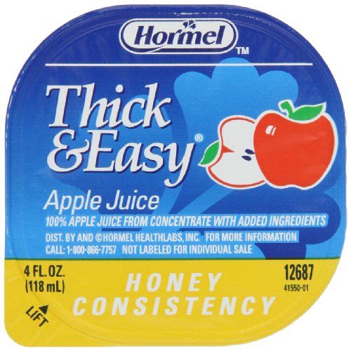 Hormel Drink Thick &Amp; Easy Apple Juice Honey Consistency, 4-Oun