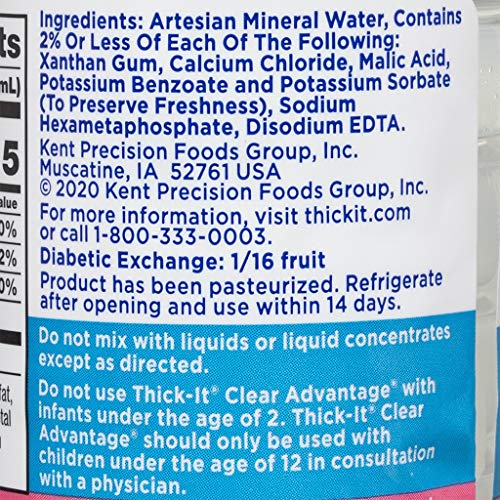 Thick-It Clear Advantage Thickened Water - Mildly Thick/Nectar,
