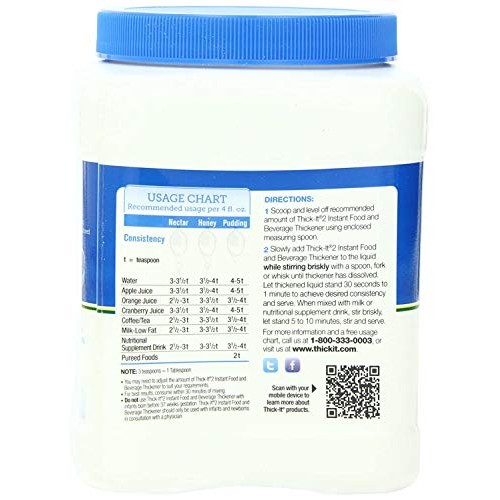 Thick-It Concentrated Instant Food And Beverage Thickener Unflav