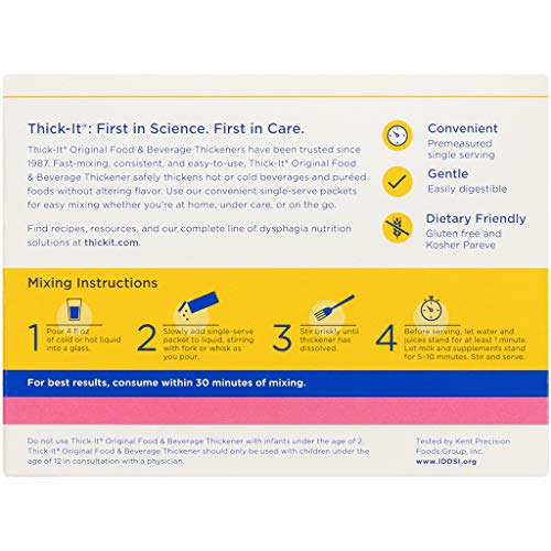 Thick-It Original Food & Beverage Thickener Single-Serve Packets...