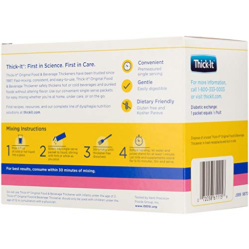 Thick-It Original Food & Beverage Thickener Single-Serve Packets...