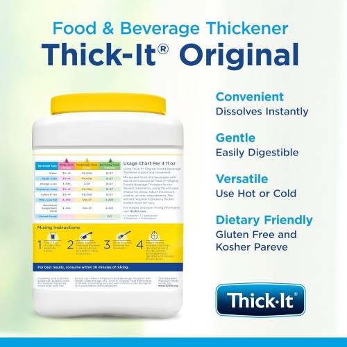 Thick-It Original Food & Beverage Thickener Powder, 36 oz Canister