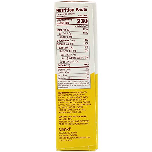 Thinkthin High Protein Bars Lemon Delight - 5 Bars One Pack