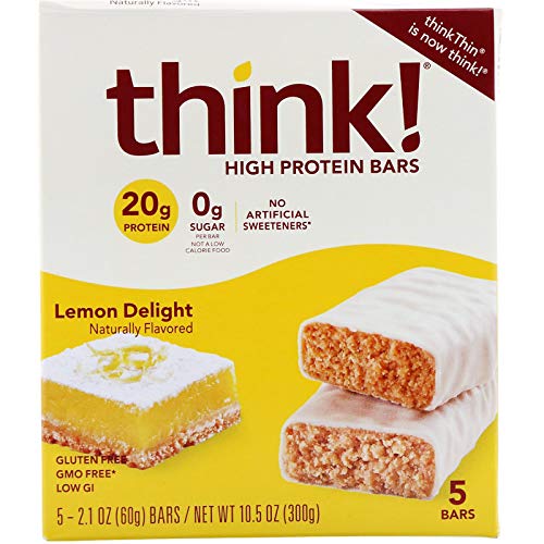 Thinkthin High Protein Bars Lemon Delight - 5 Bars One Pack