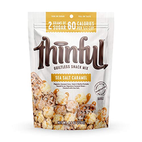 Thinful Sea Salt Caramel Gourmet Popcorn, Caramel Corn, and Pret...