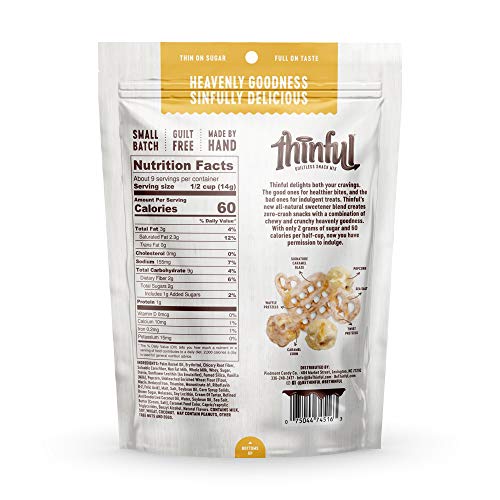 Thinful Sea Salt Caramel Gourmet Popcorn, Caramel Corn, and Pret...
