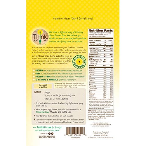 Think Eat Live Gluten Free Pancake &Amp; Waffle Mix 10.5 Oz. | Sun