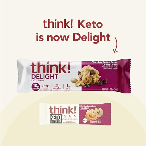 think! Delight, Keto Protein Bars, Healthy Low Carb, Gluten Free...