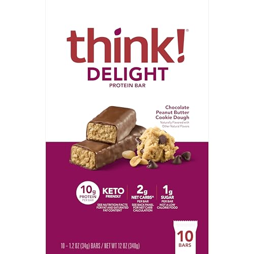 think! Delight, Keto Protein Bars, Healthy Low Carb, Gluten Free...