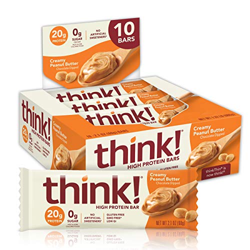 Think! Thinkthin High Protein Bars - Creamy Peanut Butter, 20G