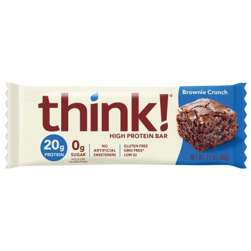 Think! Protein Bars, High Protein Snacks, Gluten Free, Sugar Fre