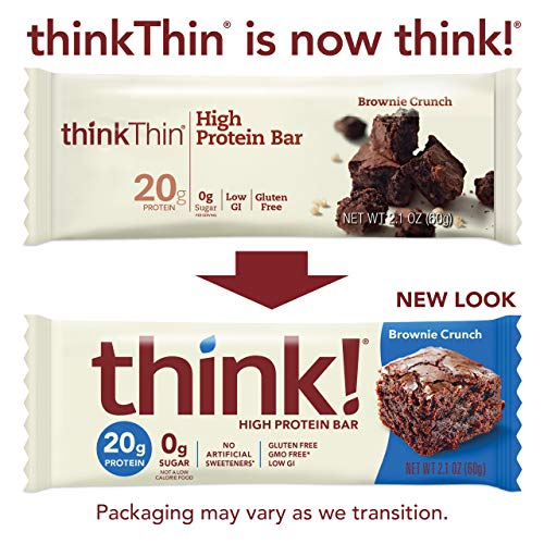 Think! Thinkthin High Protein Bars - Brownie Crunch, 20G Prote