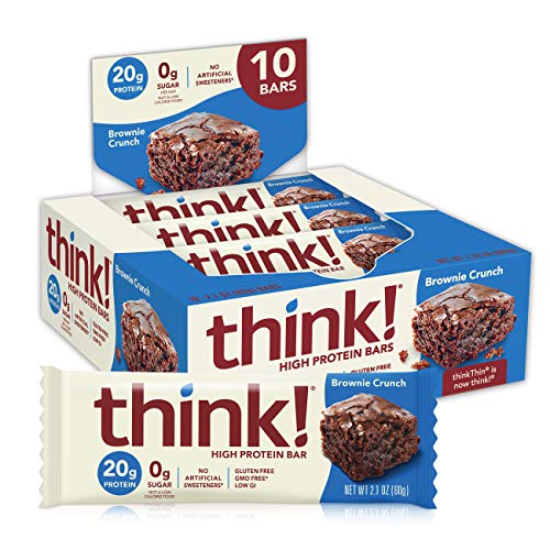 Think! Thinkthin High Protein Bars - Brownie Crunch, 20G Prote