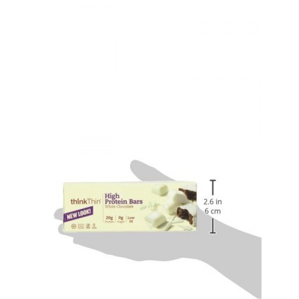 Think Thin! High Protein Meal Alternative Nutrition Bar, White C...