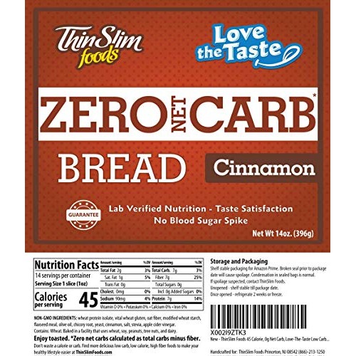 Thinslim Foods 45 Calorie, 0G Net Carb, Love-The-Taste Low Carb