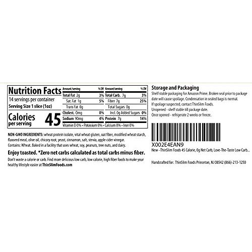 Thinslim Foods Love-The-Taste 50 Calorie, 1G Net Carb Low Carb B