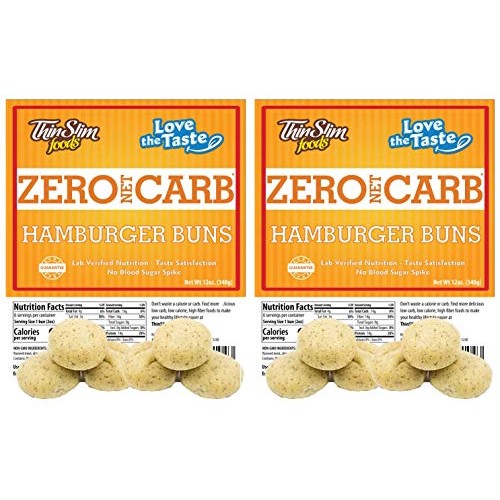 Thinslim Foods Low Carb Hamburger Buns - Keto-Friendly 2 Pack 1