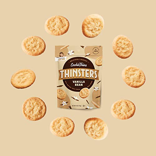 Thinsters Cookie Thins Cookies, Vanilla Bean, 4Oz Pack Of 6, N