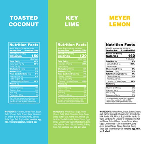 Thinsters Cookies 3 Count Variety Pack, 4 Ounce, Toasted Coconut