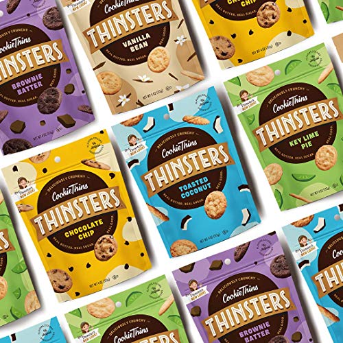 Thinsters Cookies 6 Count Variety, 4Oz Chocolate Chip, Toasted C