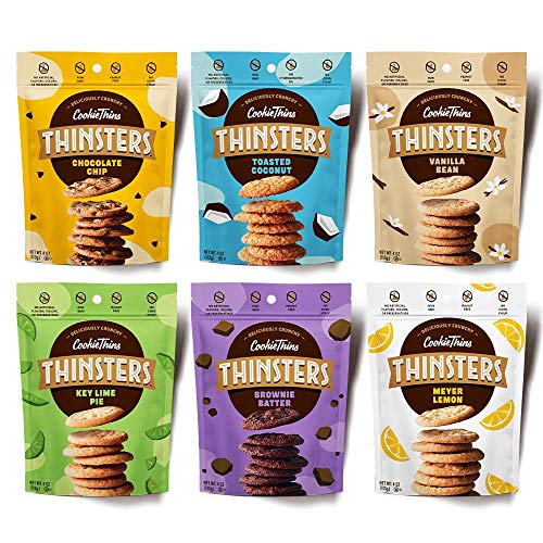 Thinsters Cookies 6 Count Variety, 4Oz Chocolate Chip, Toasted C