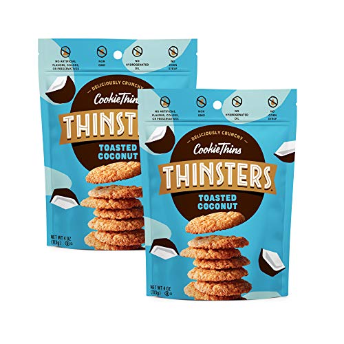Thinsters Cookies, Toasted Coconut, 16 Oz Pack Of 2, Non-Gmo,
