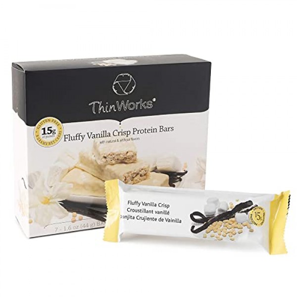 Thinworks Fluffy Vanilla Crisp Low Carb Protein Bars