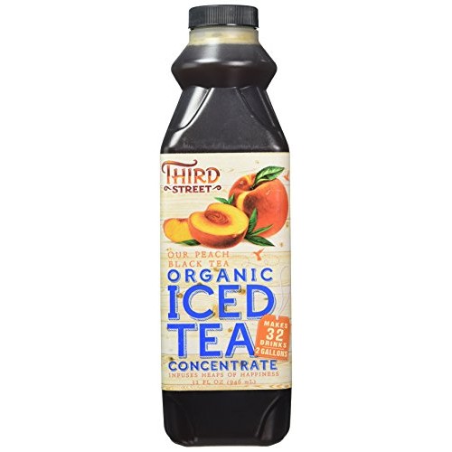 Third Street Organic Peach Black Tea, 32-Ounce Pack Of 6