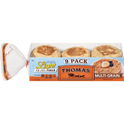 Thomas English Muffins, Multi-Grain 18 Oz. Ea. 9 Pk.