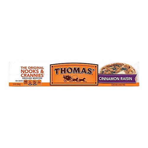 Thomas Cinnamon Raisin English Muffins, 6 Count - 2 Packs
