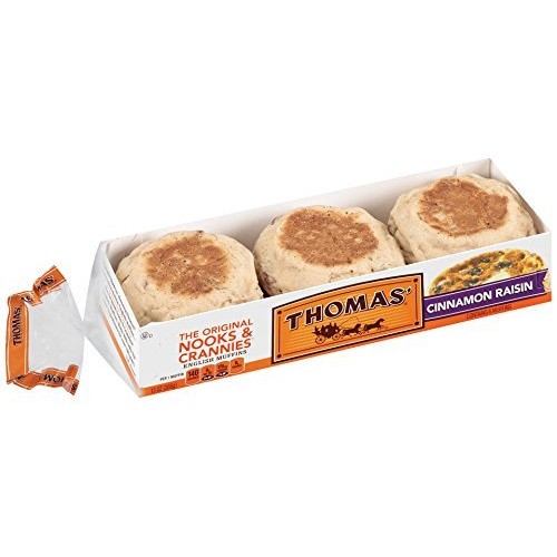 Thomas Cinnamon Raisin English Muffins, 6 Count - 2 Packs