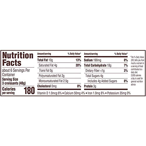 Thomas Mini Plain Croissants, 19 Count - 2 Packs